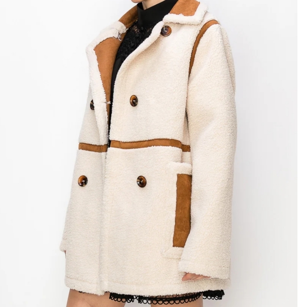Faux Shearling Coat - Picture 7 of 8